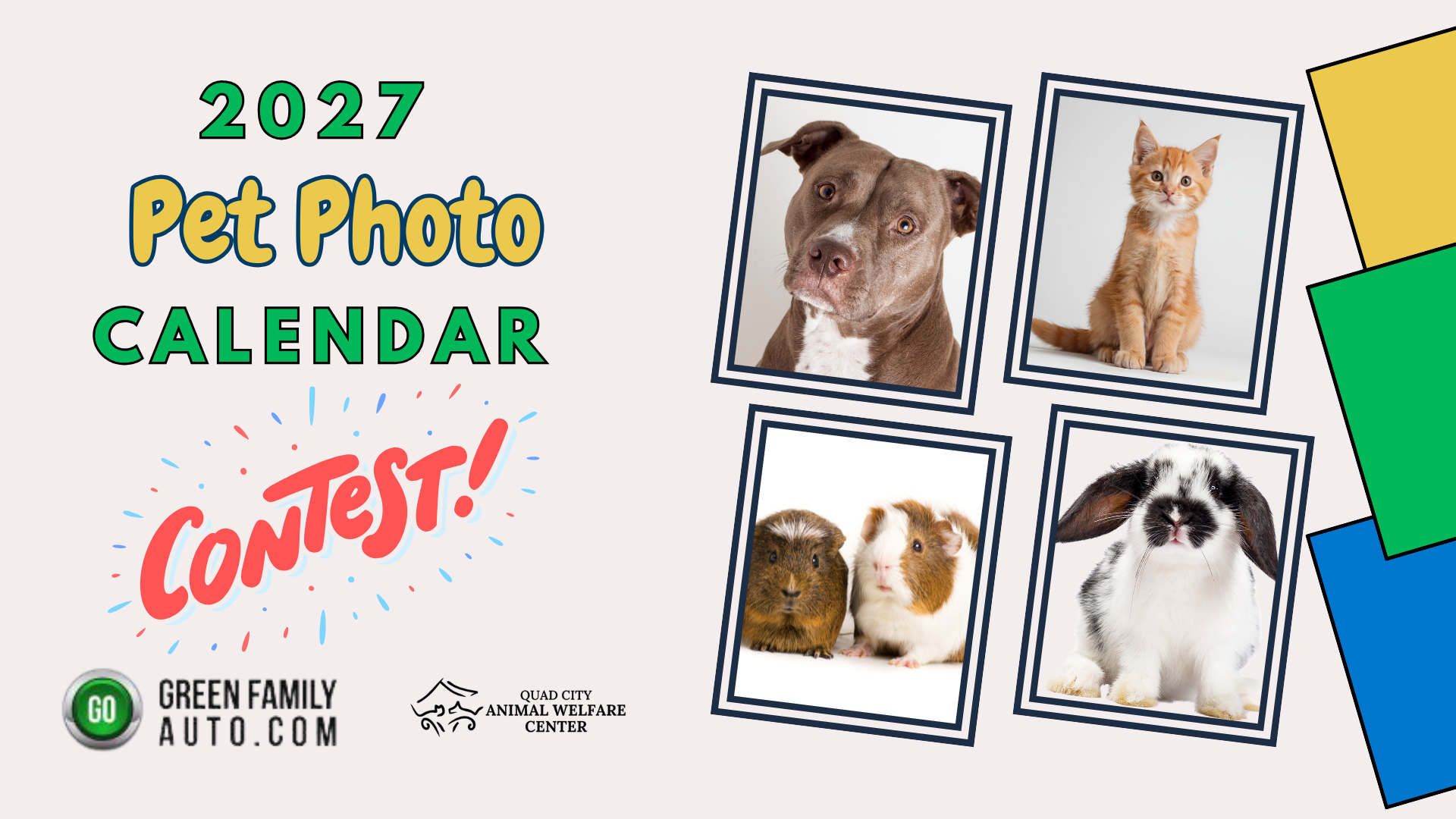 2027 pet photo calendar contest